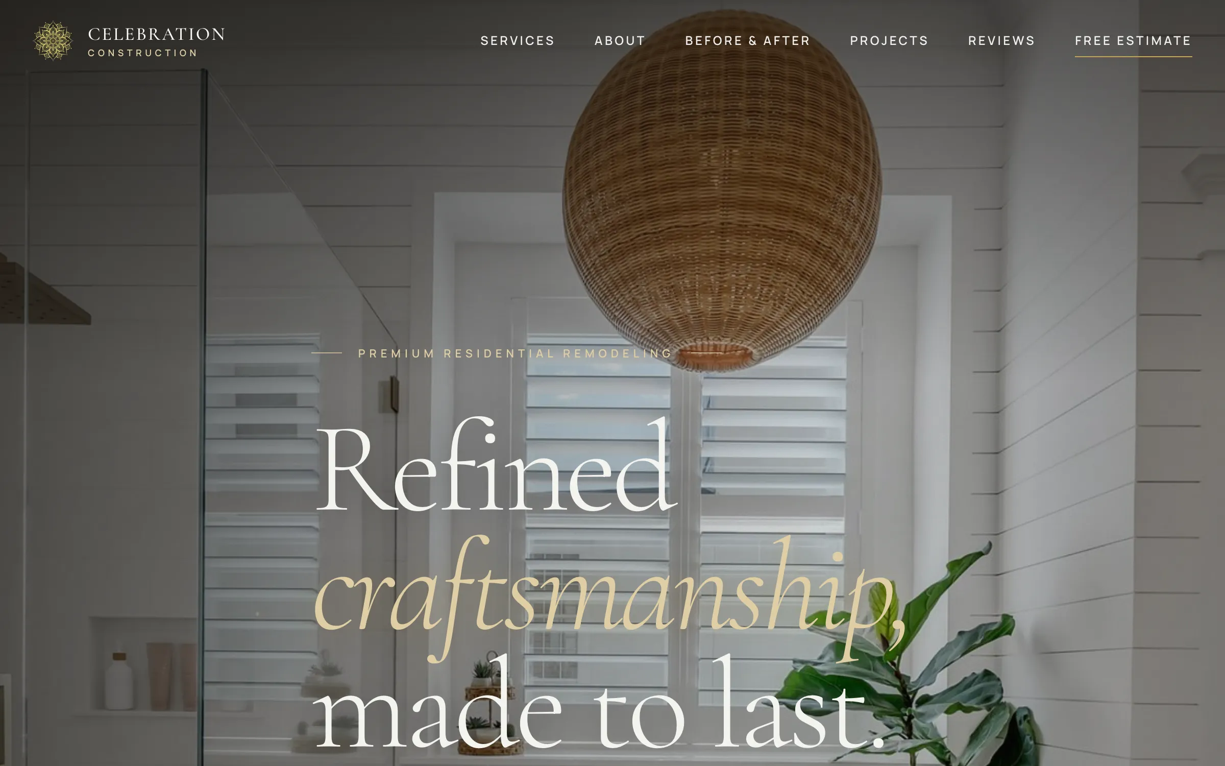 Celebration Construction, a live site built by The Garcia Studio